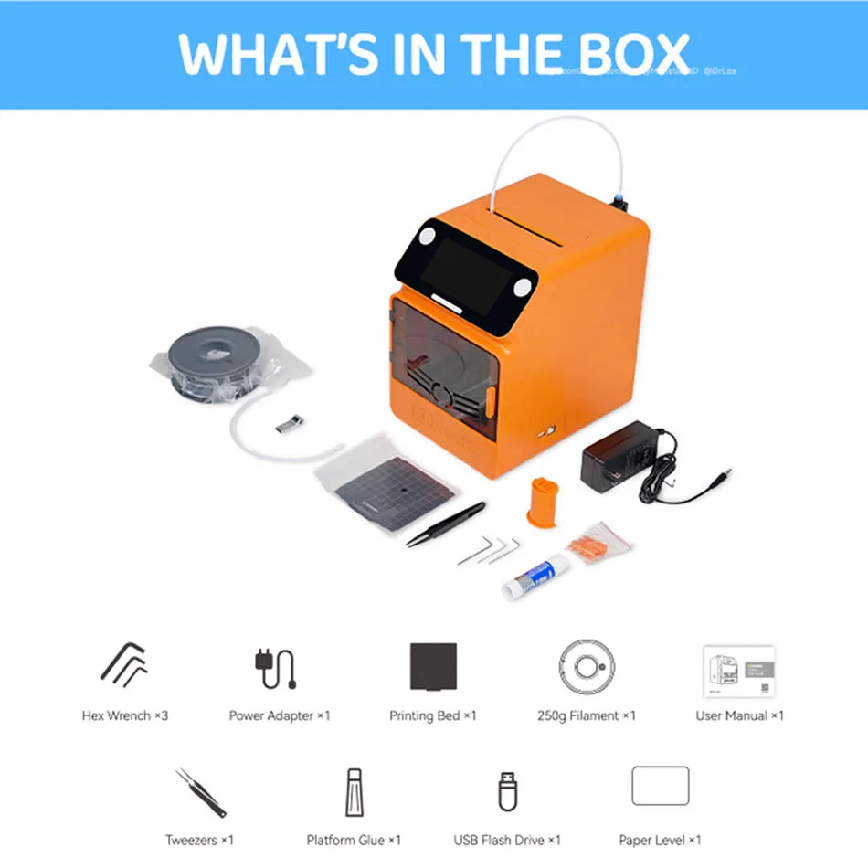 Kidoodle MiniBox A1 kids 3D printer For Child Mini 3D Printer Suitable for ABS/PETG/PLA 3D Printer Filament Christmas Gift