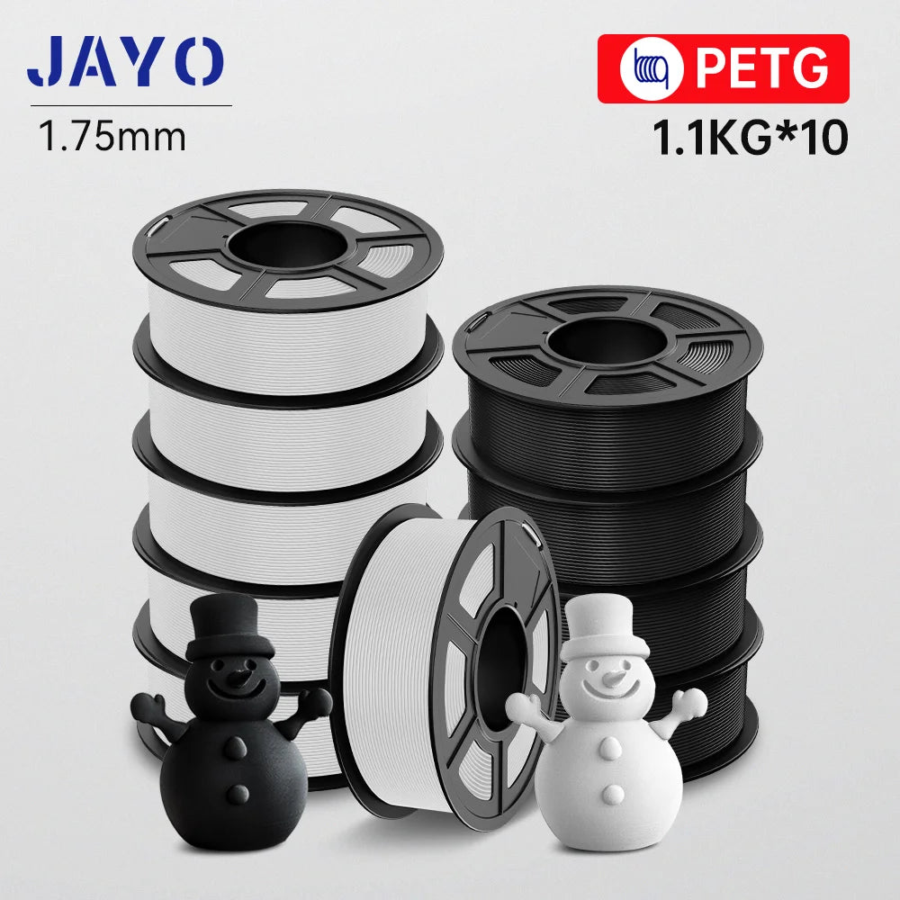 JAYO 3D PETG / HS Matte PETG / HS PLA matte  Printer Filament 1.75mm 3D Printer Filament 1.1KG/Roll Neatly Wound PLA for 3D