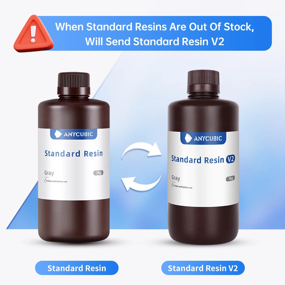 ANYCUBIC Newest HD Gray Resin 405nm UV Resin For Photon 3D Printer High Precision UV Photopolymer Resin