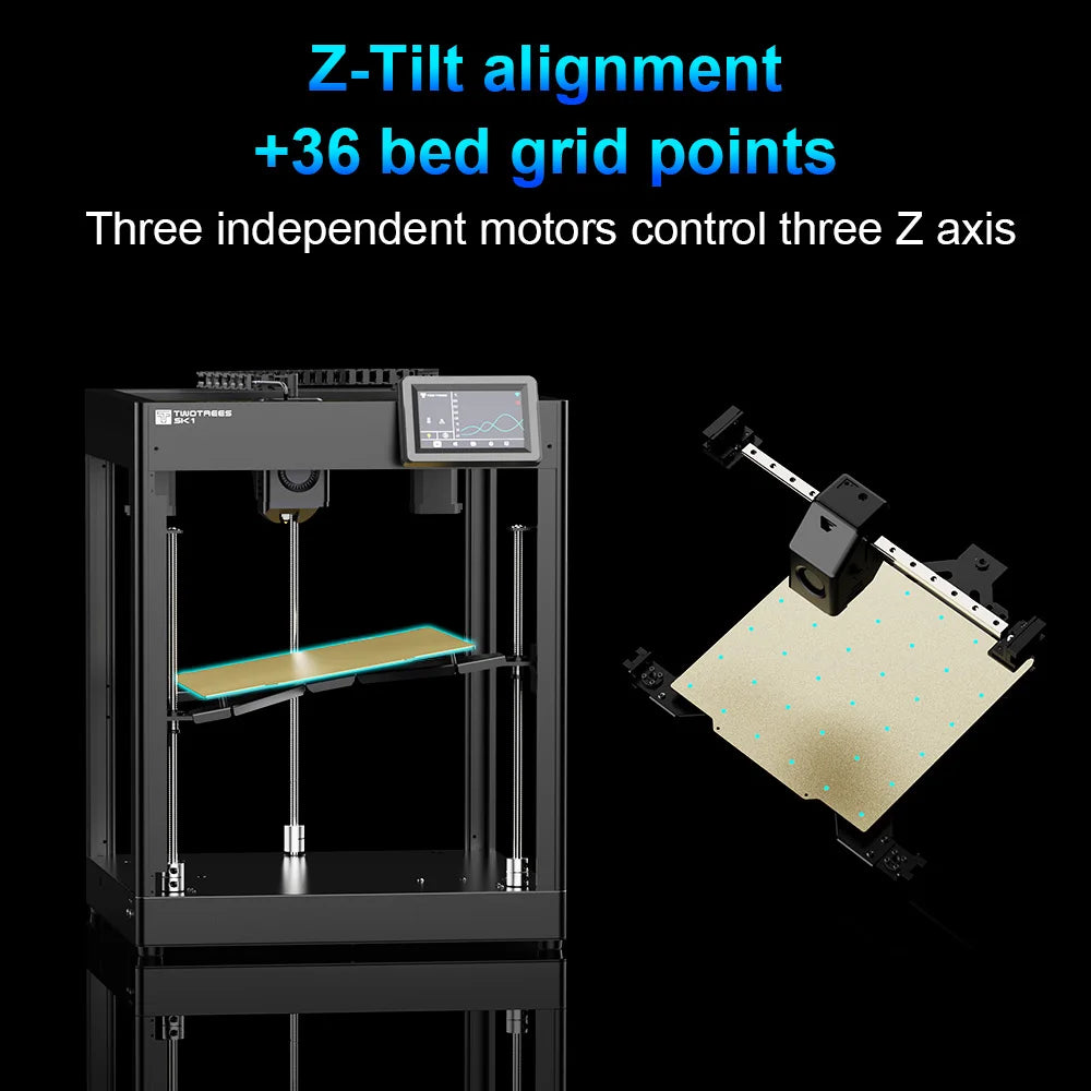 Twotrees SK1 3D Printer 700mm/s Klipper 3D Impresora CoreXY With Automatic Leveling Screen High Speed Printing FDM 3D Printer
