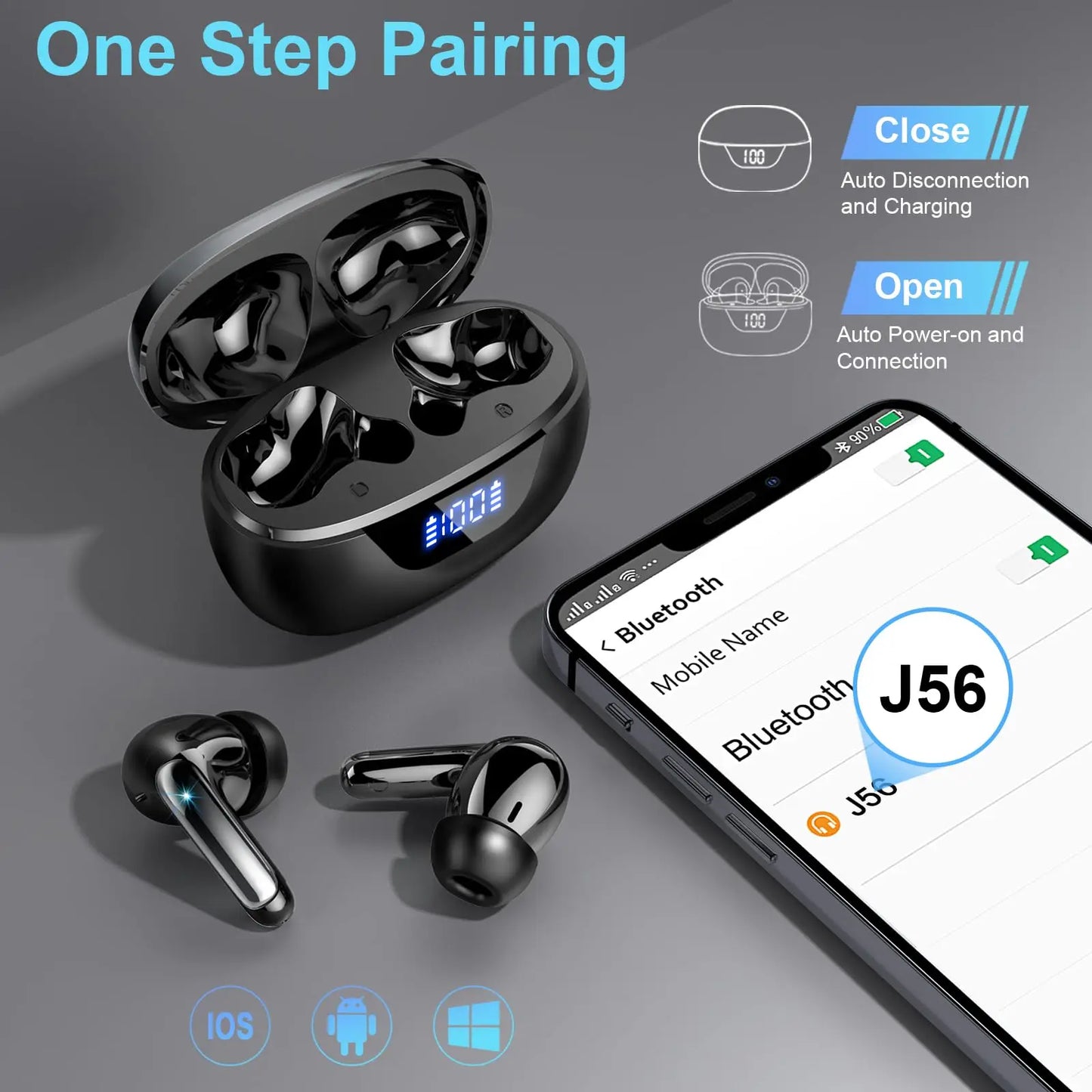 Wireless Bluetooth Headphones  with  Clear Calls