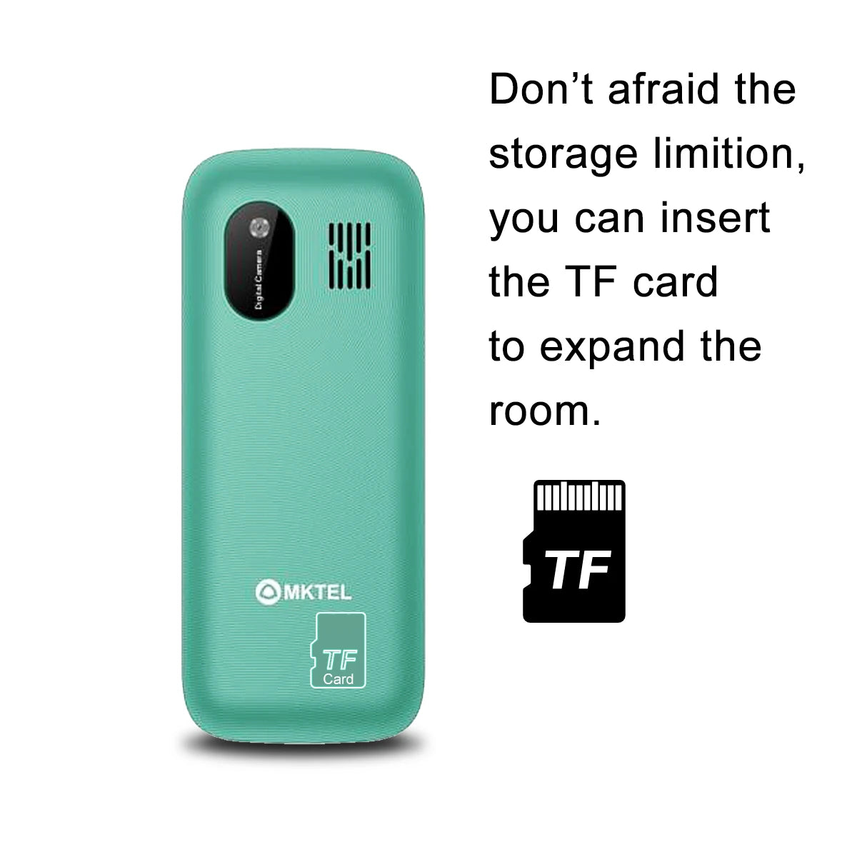 MKTEL M2023 Feature Phone with 1.77inch Display