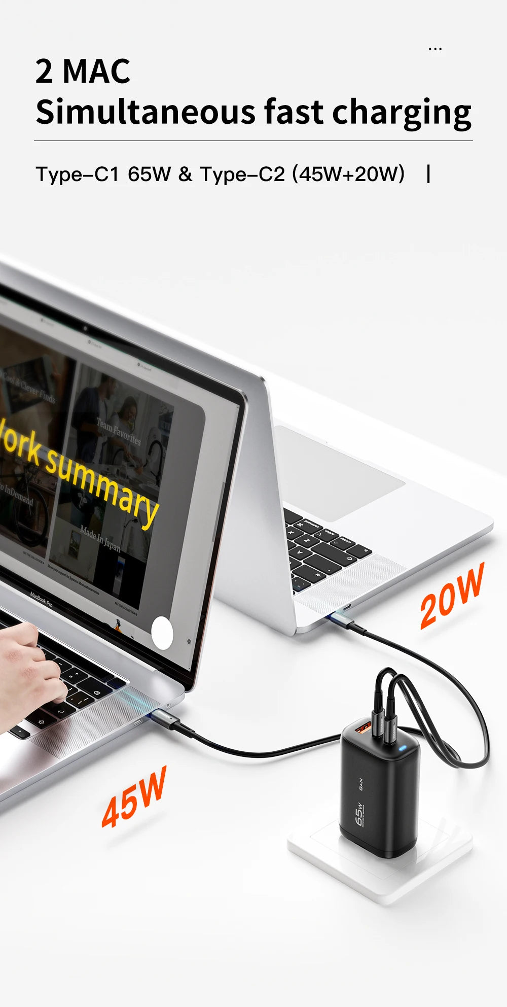 Essager 65W GaN USB Type C Charger