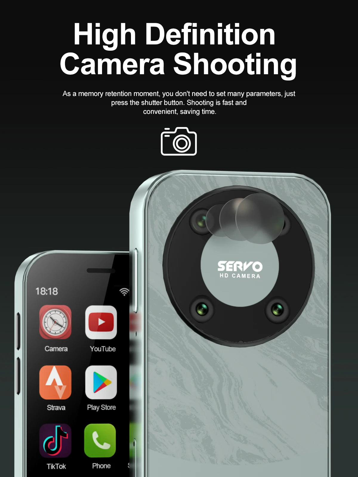 SERVO KING 9000 3.0" HD Mini Smartphone