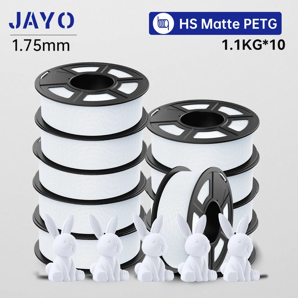 JAYO 3D PETG / HS Matte PETG / HS PLA matte  Printer Filament 1.75mm 3D Printer Filament 1.1KG/Roll Neatly Wound PLA for 3D