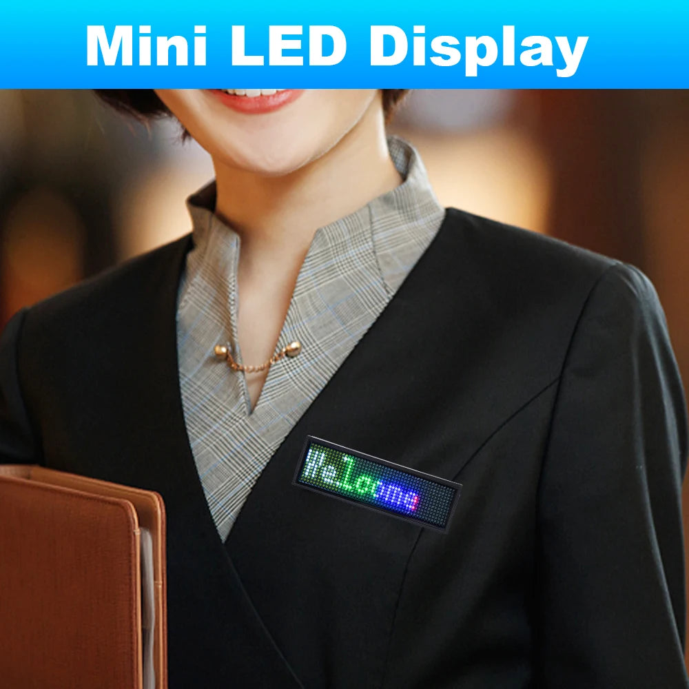Bluetooth Programmable LED Digital Badge