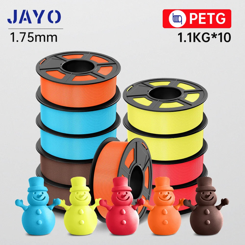 JAYO 3D PETG / HS Matte PETG / HS PLA matte  Printer Filament 1.75mm 3D Printer Filament 1.1KG/Roll Neatly Wound PLA for 3D
