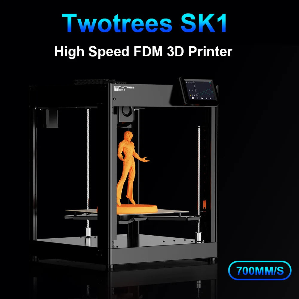Twotrees SK1 3D Printer 700mm/s Klipper 3D Impresora CoreXY With Automatic Leveling Screen High Speed Printing FDM 3D Printer