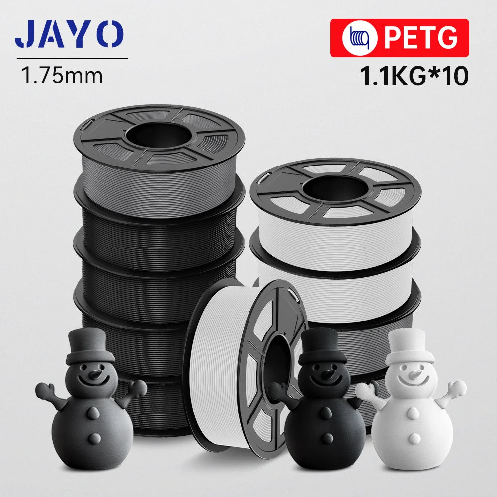 JAYO 3D PETG / HS Matte PETG / HS PLA matte  Printer Filament 1.75mm 3D Printer Filament 1.1KG/Roll Neatly Wound PLA for 3D