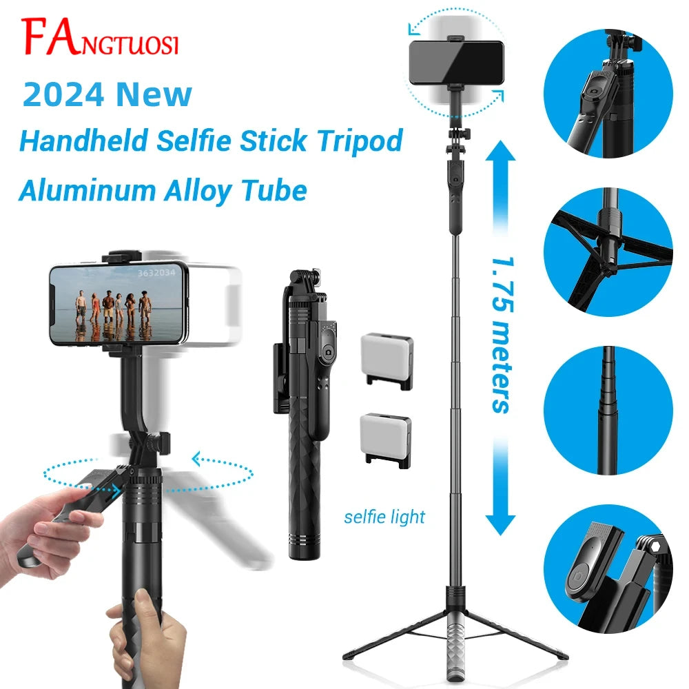 FANGTUOSI 1750mm Tripod Stand For Smartphones