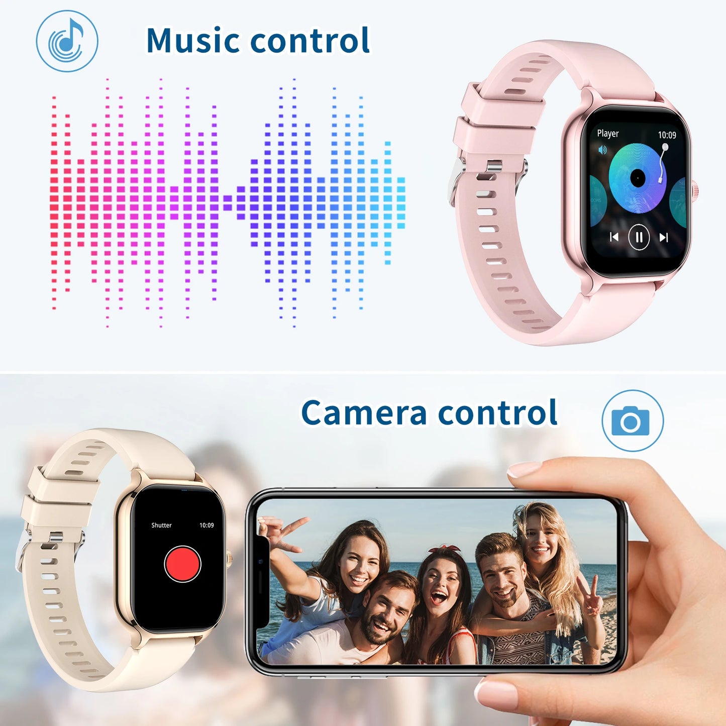 Smart watch with rejection fitness monitoring