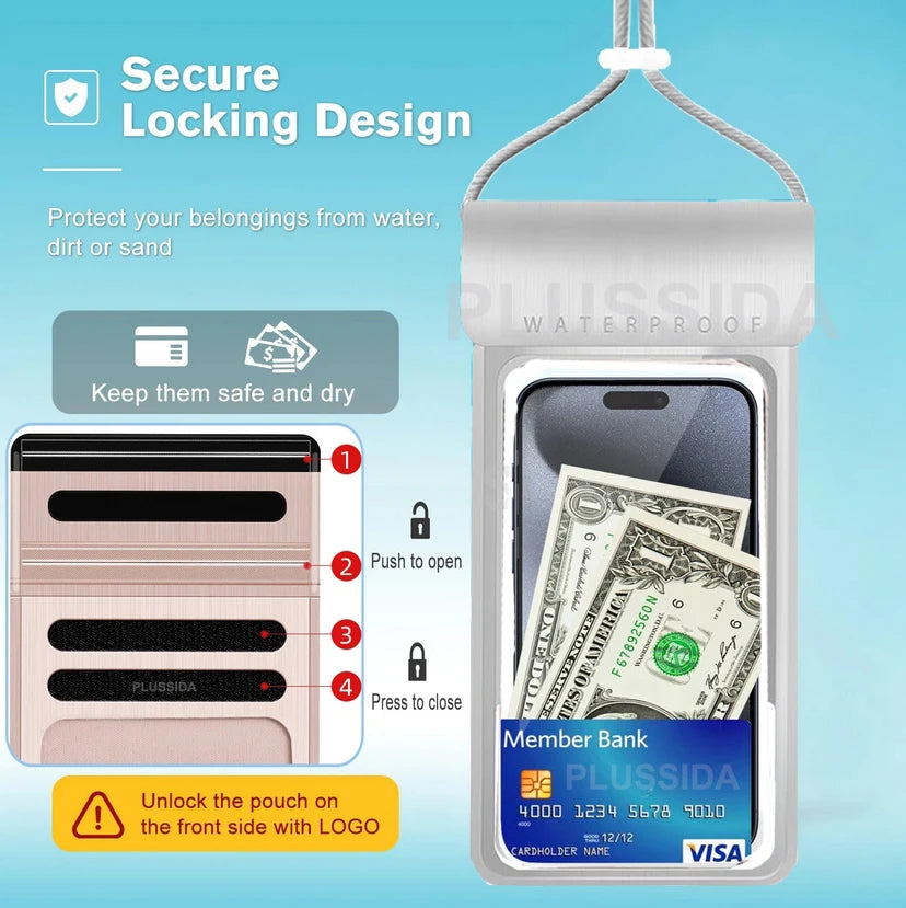 IPX8 Universal Waterproof Cell Phone Pouch Case
