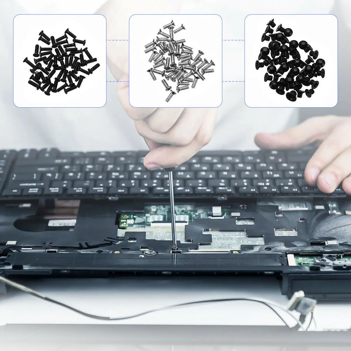 500Pcs 18 Size Mini Screw and Fasteners Set