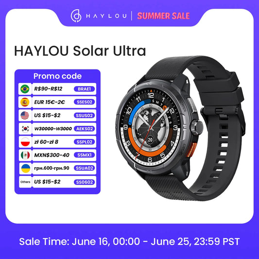HAYLOU Solar Ultra GPS  Sports Smartwatch