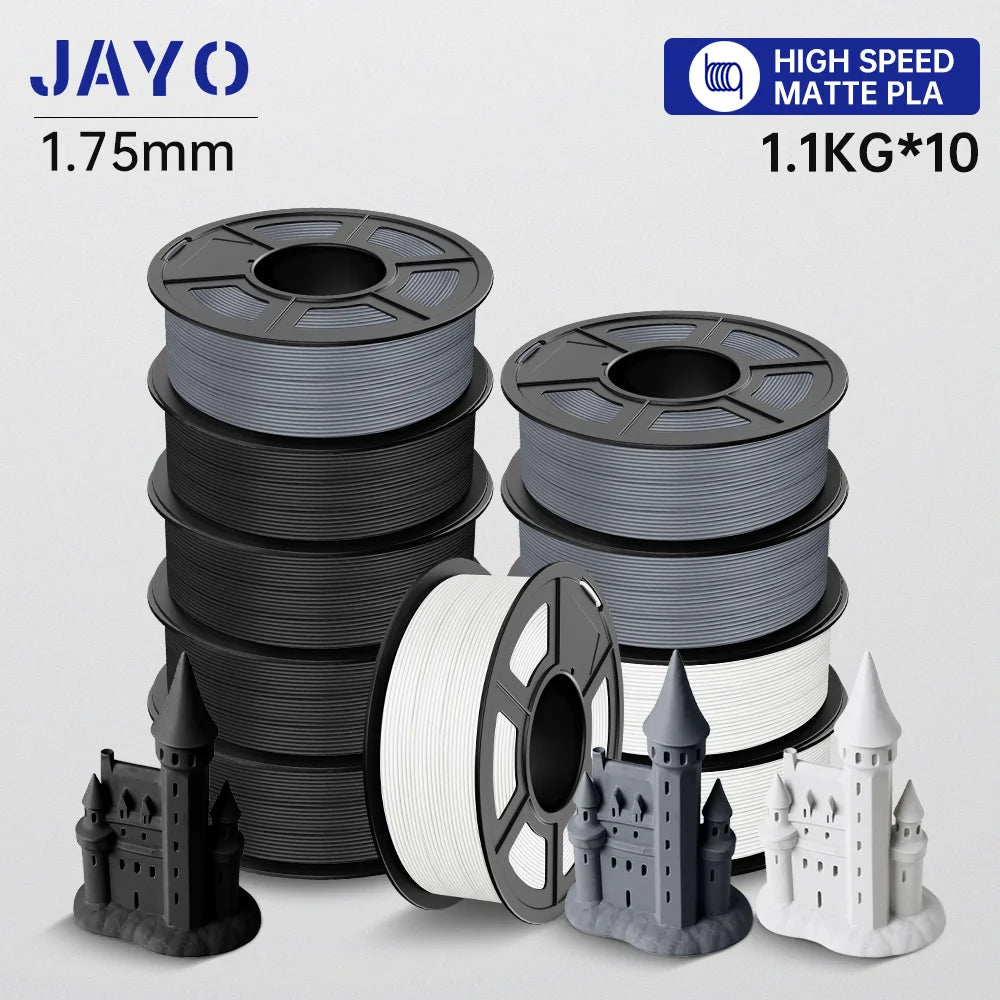 JAYO 3D PETG / HS Matte PETG / HS PLA matte  Printer Filament 1.75mm 3D Printer Filament 1.1KG/Roll Neatly Wound PLA for 3D