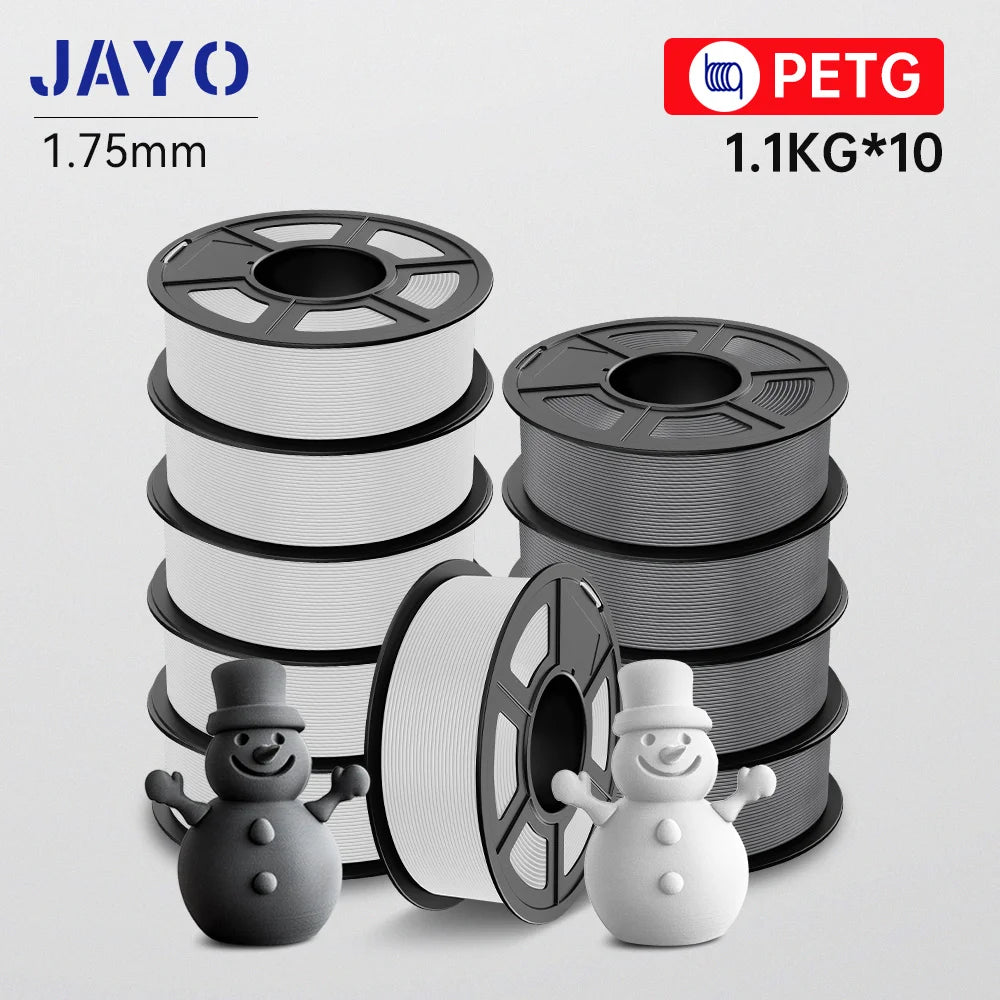 JAYO 3D PETG / HS Matte PETG / HS PLA matte  Printer Filament 1.75mm 3D Printer Filament 1.1KG/Roll Neatly Wound PLA for 3D